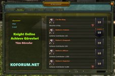 Knight Online achieve görevleri