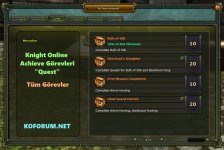 Knight Online Achieve Görevleri : Quest