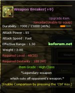 Knight Online Weapon Breaker +9